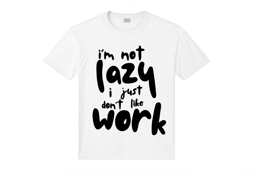 Not Lazy, Just Don't Like Work